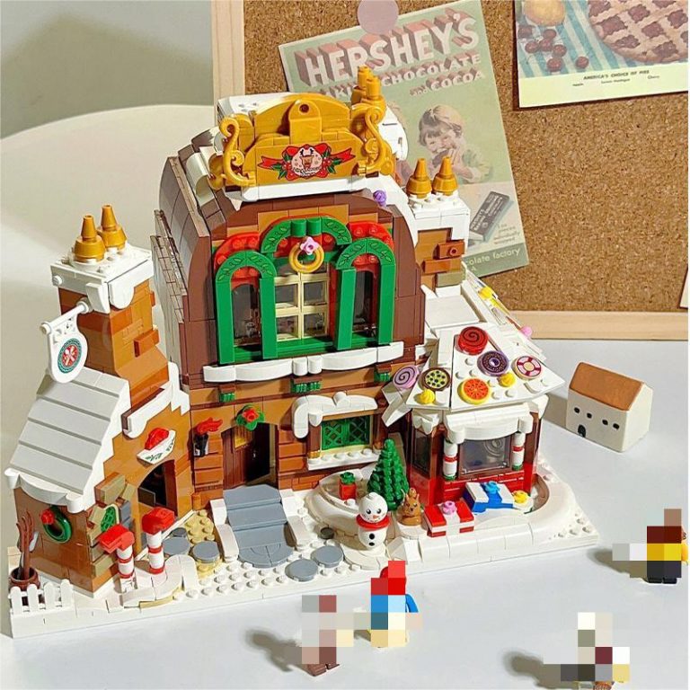 Creator ZHEGAO DZ6025 Christmas Gingerbread House 