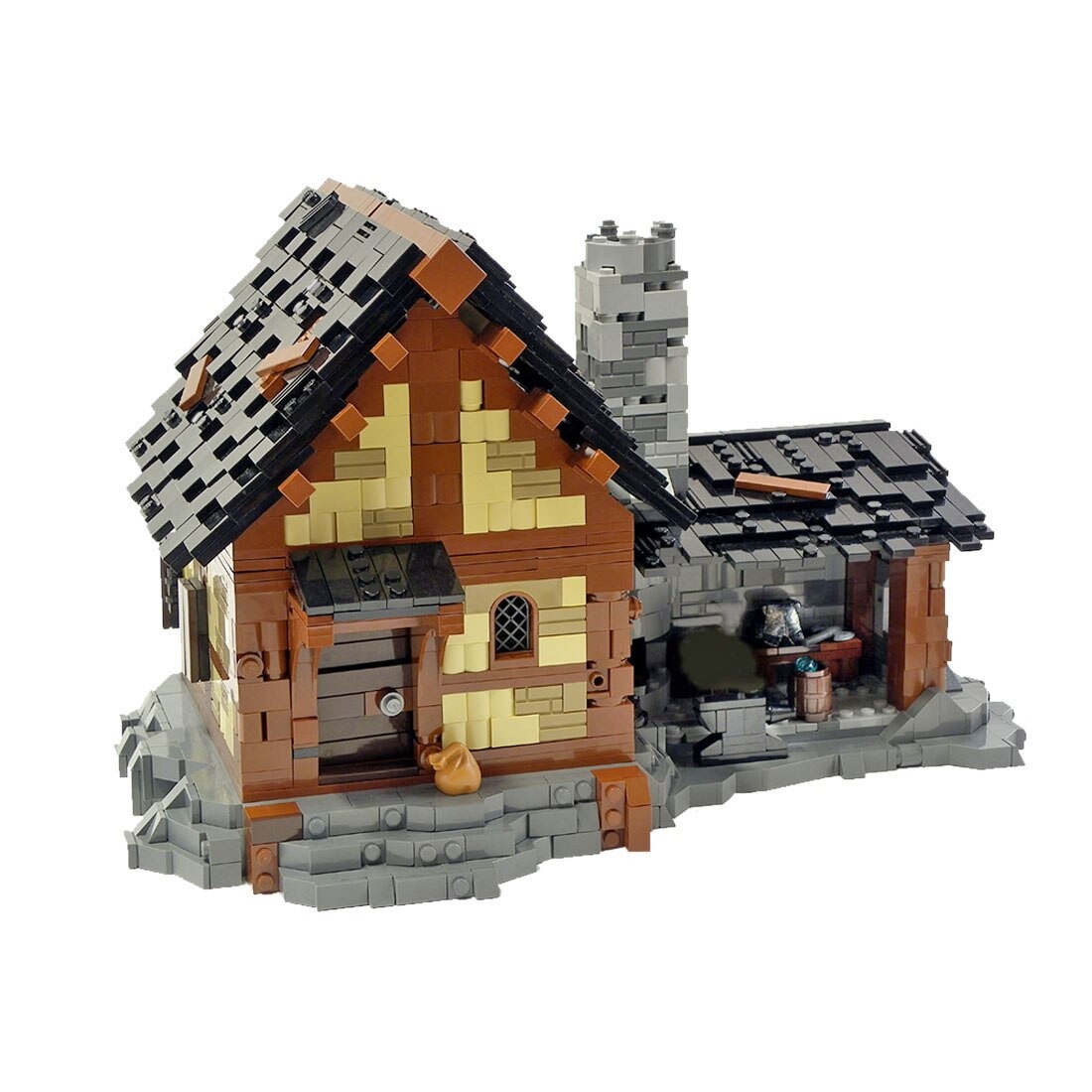 Modular Building MOC-89539 Medieval Forge MOCBRICKLAND