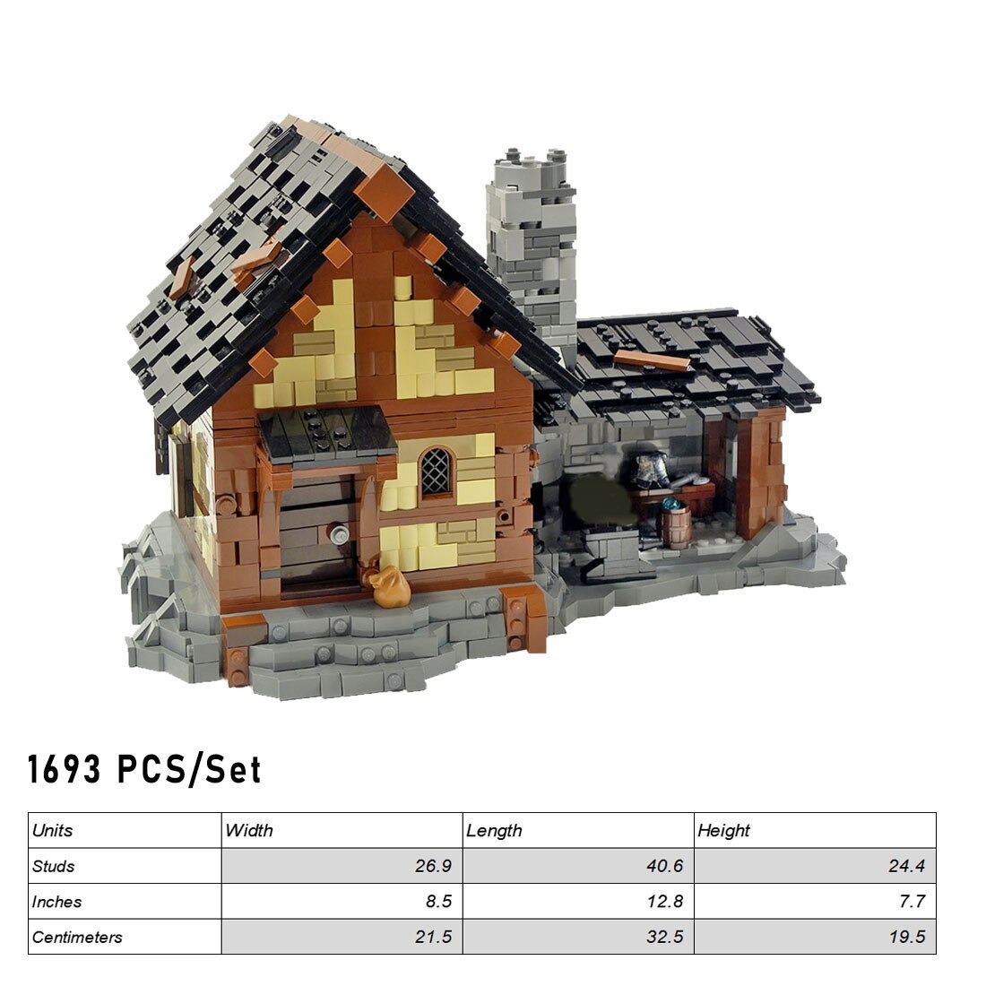 Modular Building MOC-89539 Medieval Forge MOCBRICKLAND
