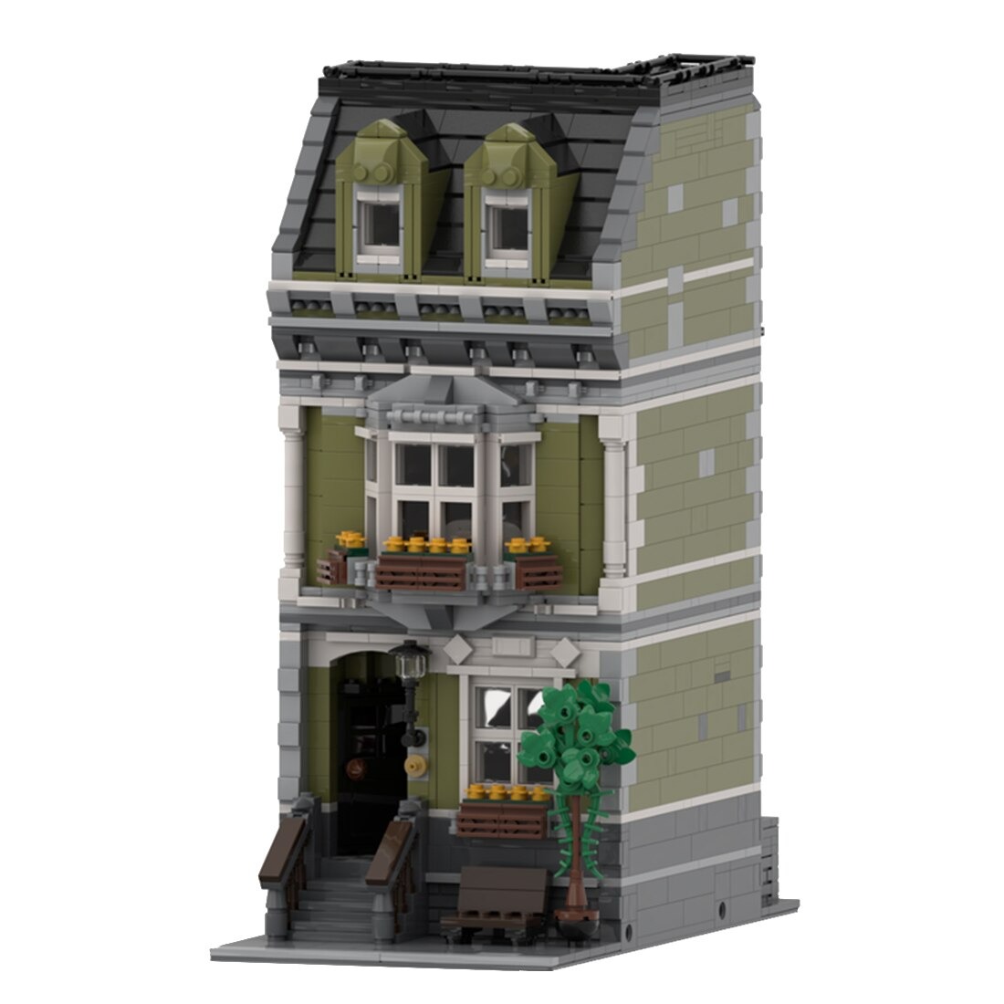 Modular Building MOC-119122 Old English Town House MOCBRICKLAND