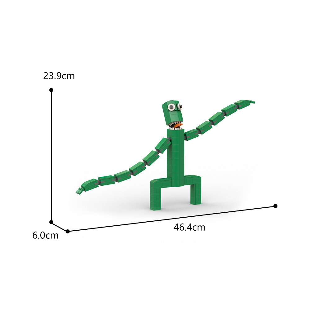 Movie MOC-89573 Green Rainbow Friends MOCBRICKLAND