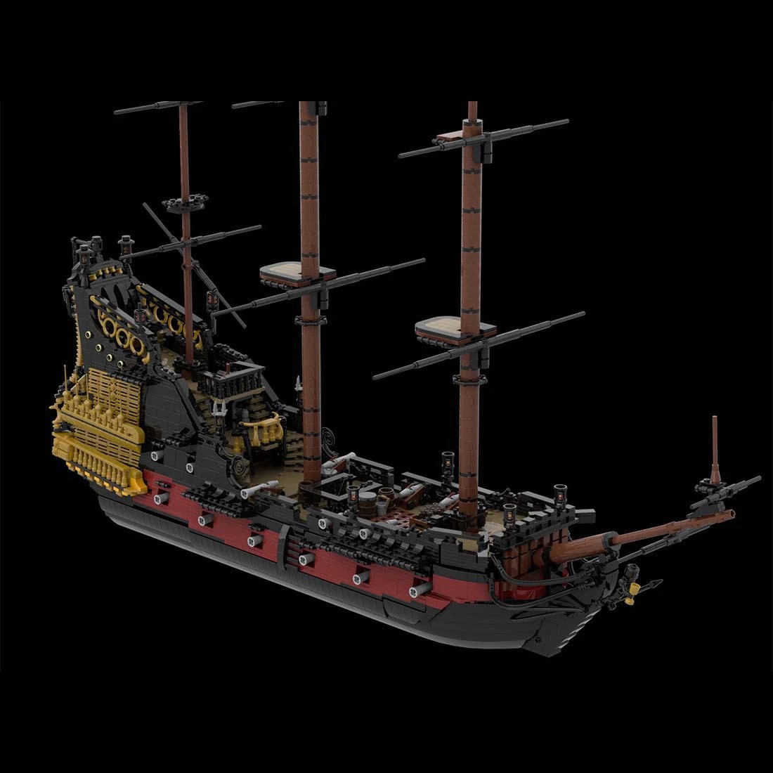Movie MOC-124924 Queen Anne’s Revenge Ship Model Pirate Series MOCBRICKLAND