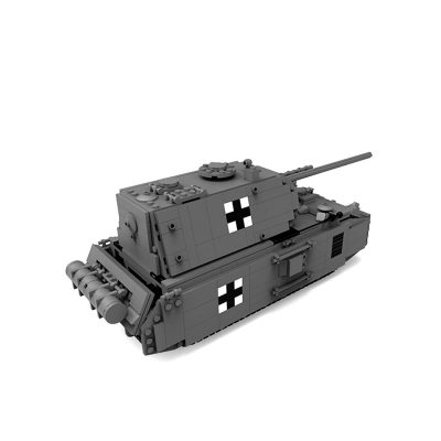 super heavy tank model diy building bloc main 1
