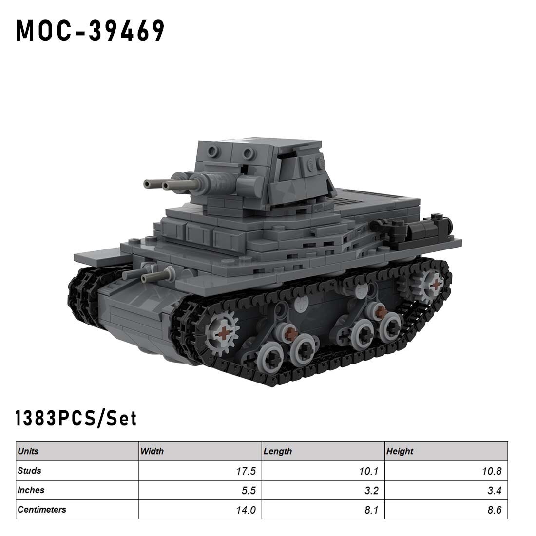 American MTLS 1G14 Light Tank MOC 89516 2