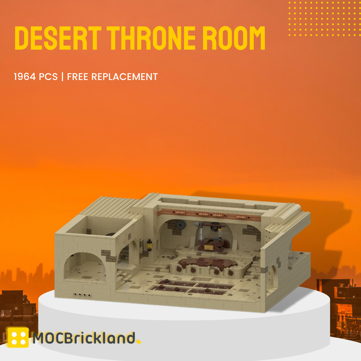 Star Wars MOC-93388 Desert Throne Room MOCBRICKLAND