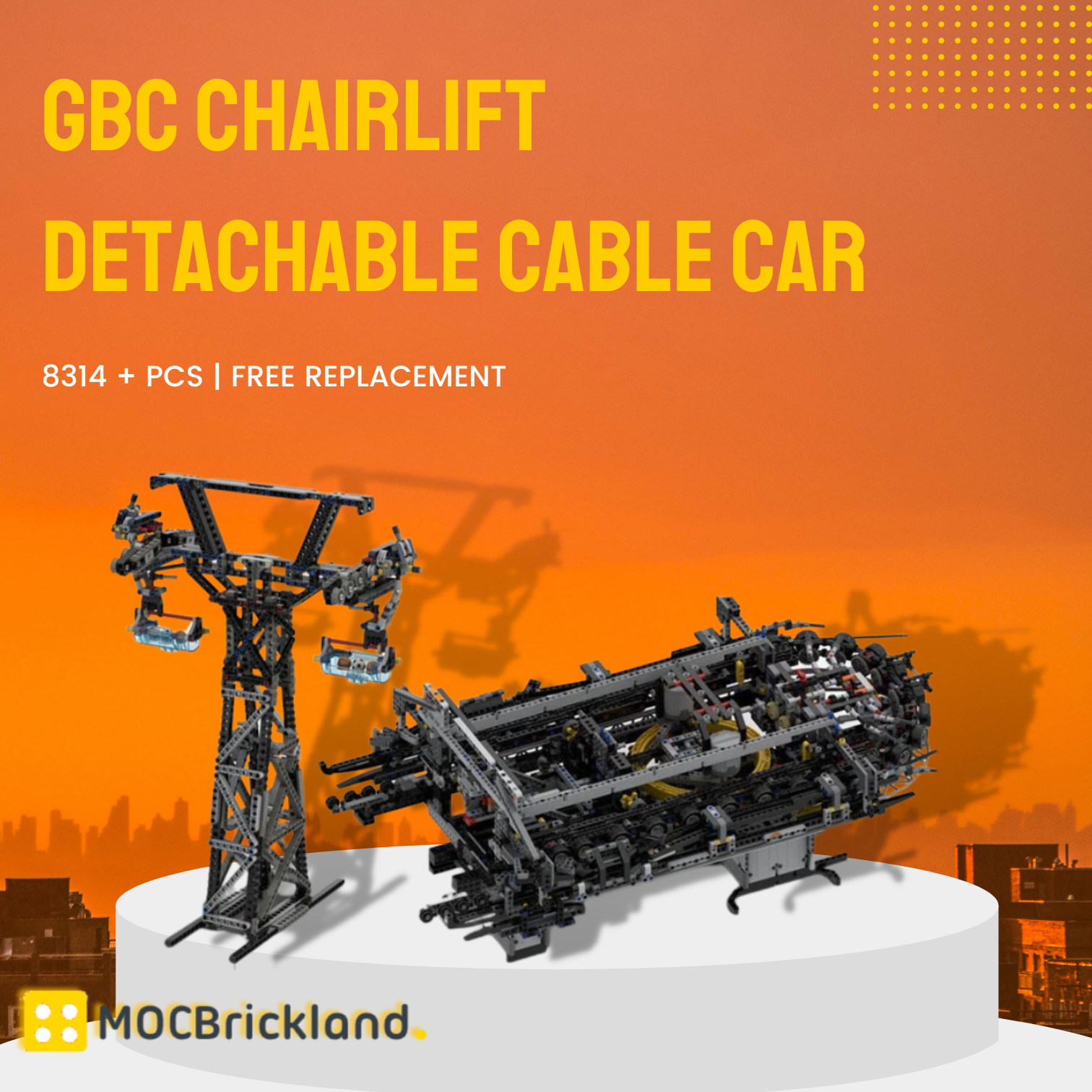 Technic MOC-59230 GBC Chairlift Detachable Cable Car MOCBRICKLAND