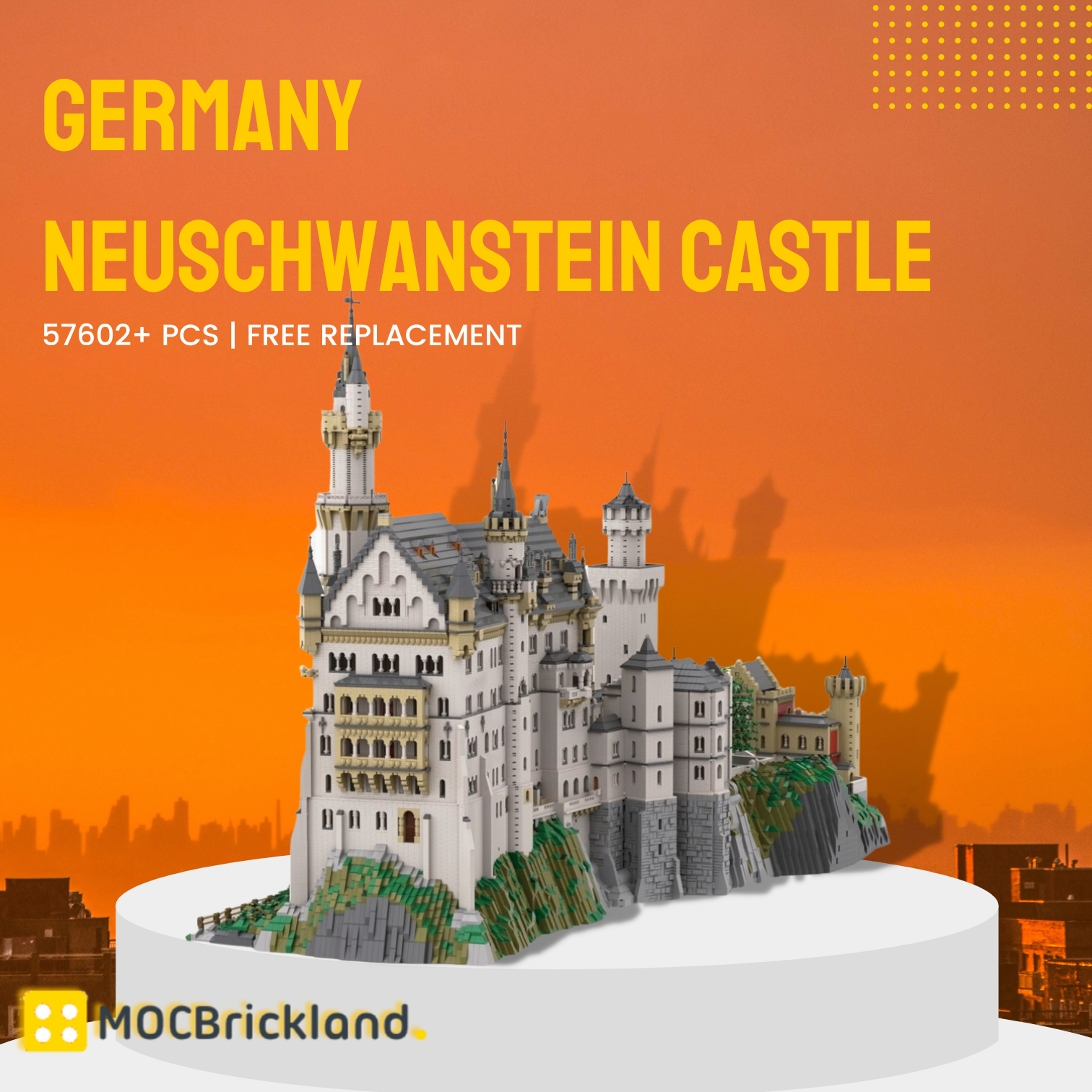 Modular Building MOC-123380 Germany Neuschwanstein Castle MOCBRICKLAND