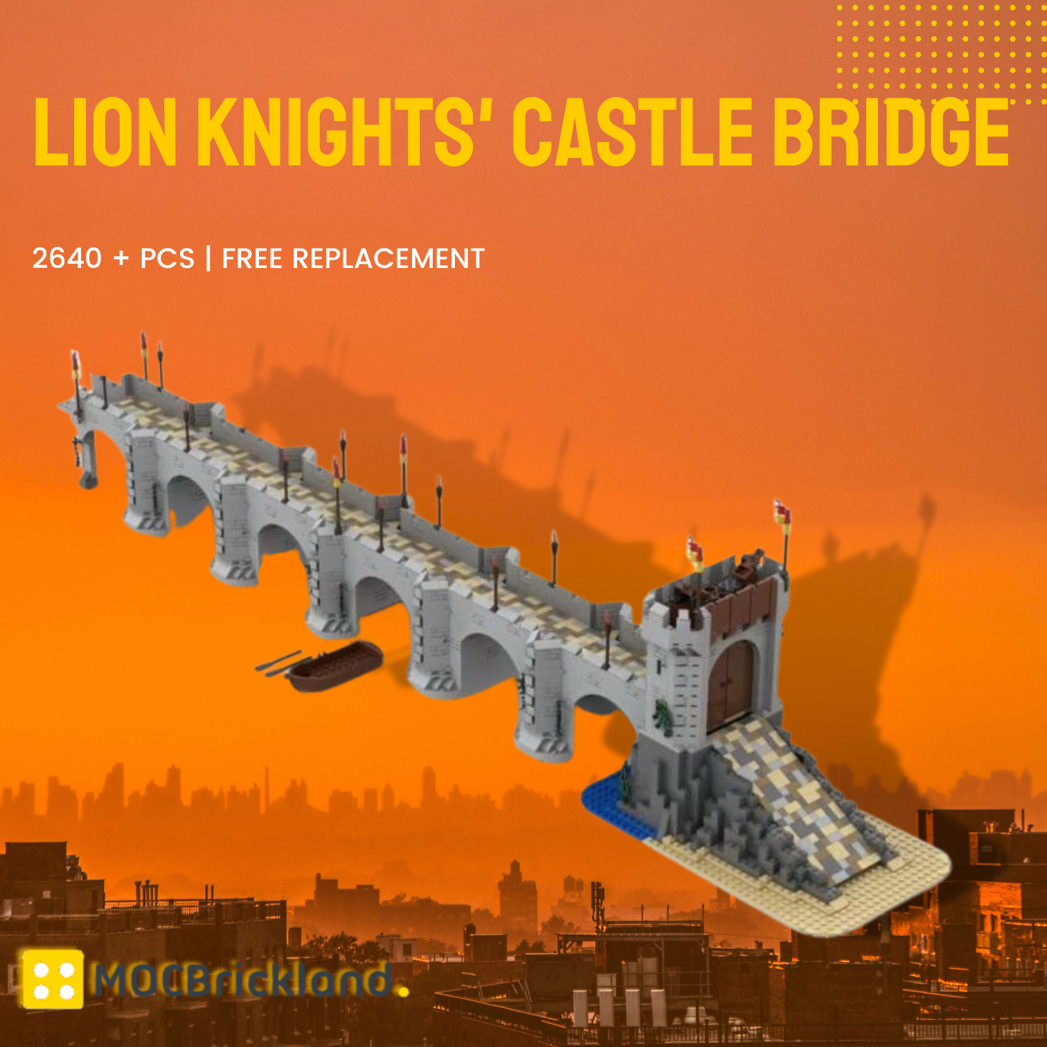 Lion Knights Castle Bridge MOC 122812 1