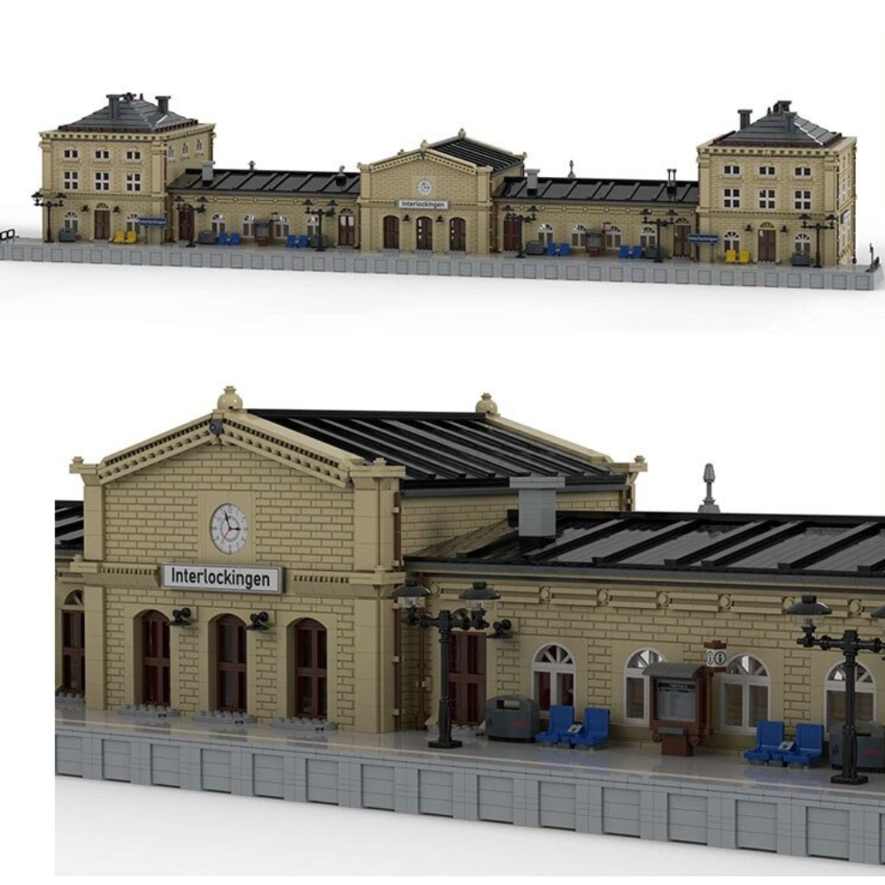 Modular Building MOC-49856 Main Train Station “Interlockingen??MOCBRICKLAND