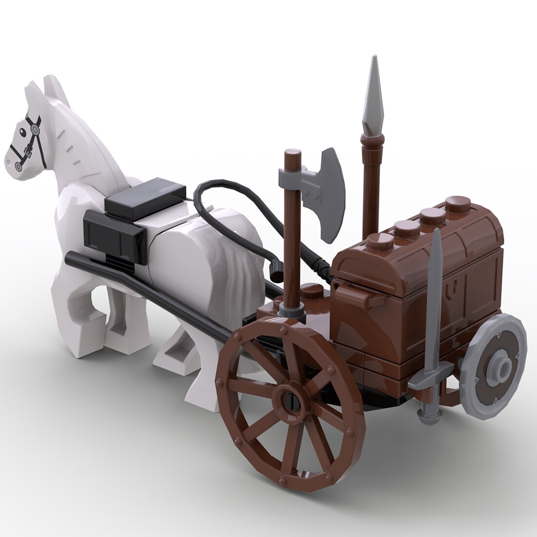 Creator MOC-87090 Medieval Supply Wagon MOCBRICKLAND