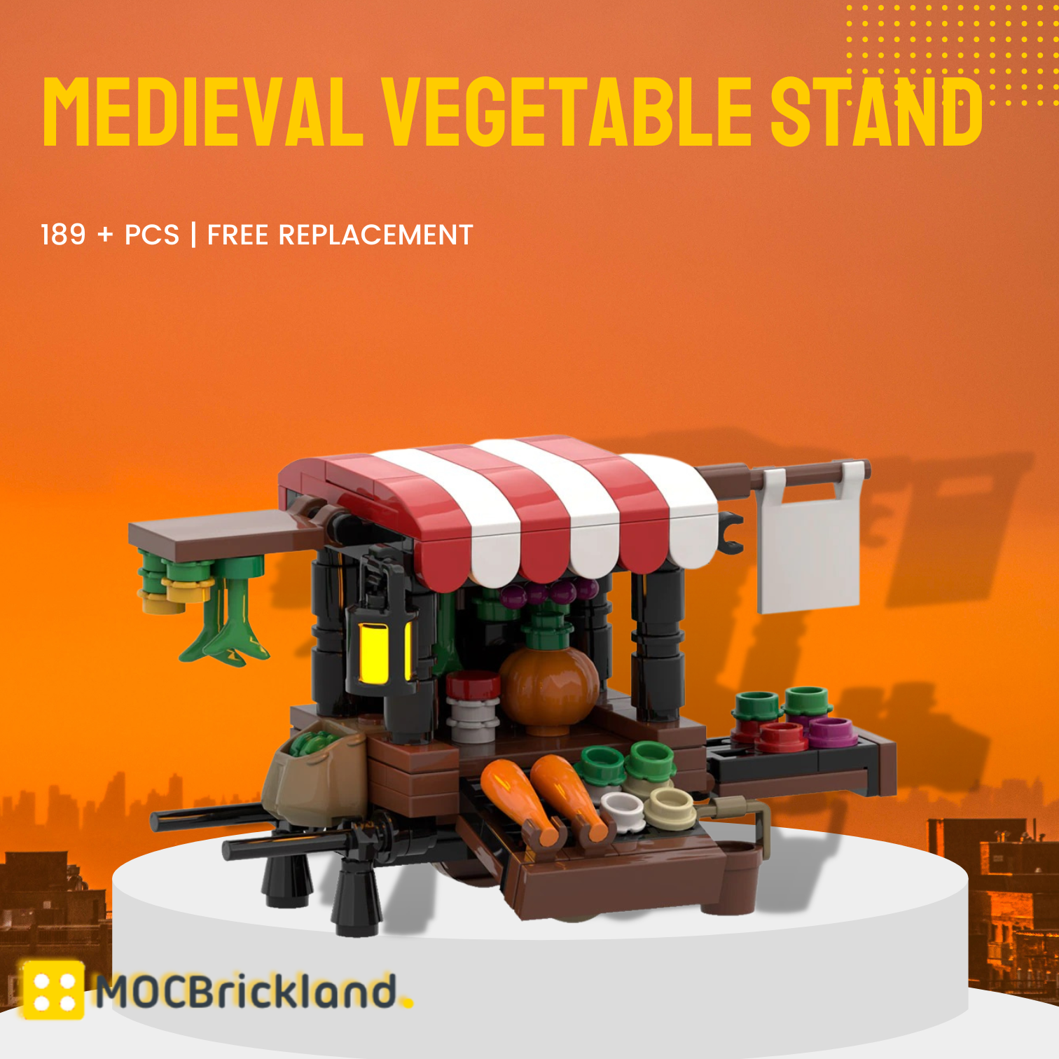 Creator MOC-114509 Medieval Vegetable Stand MOCBRICKLAND