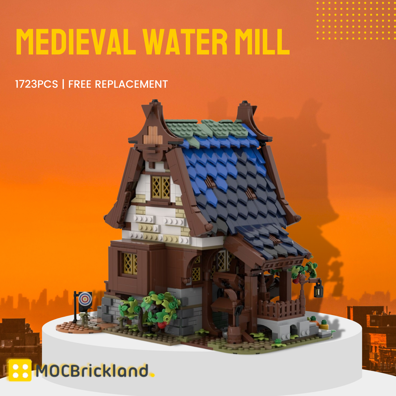Creator MOC-82443 Medieval Water Mill MOCBRICKLAND