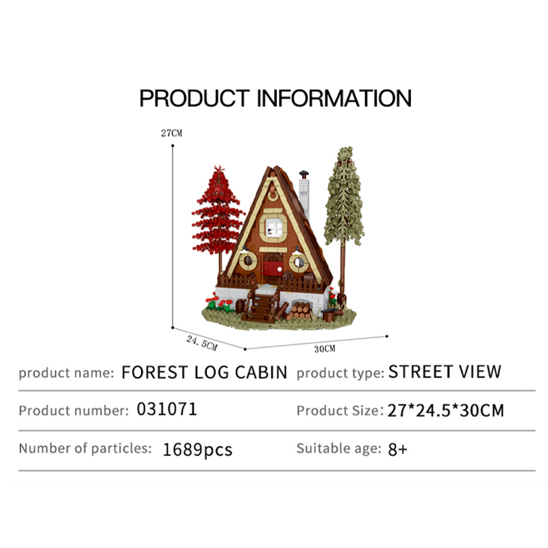 Creator Mork 031071 Forest Cabin: Triangular Log Cabin