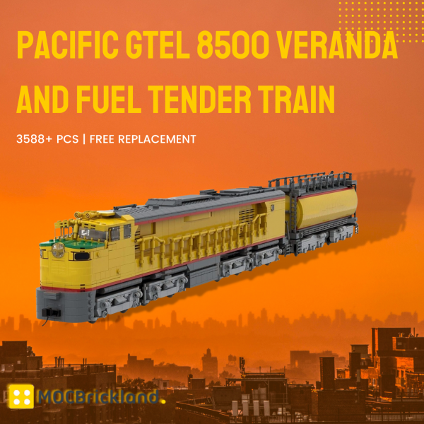 Pacific GTEL 8500 Veranda And Fuel Tender Train MOC 118323