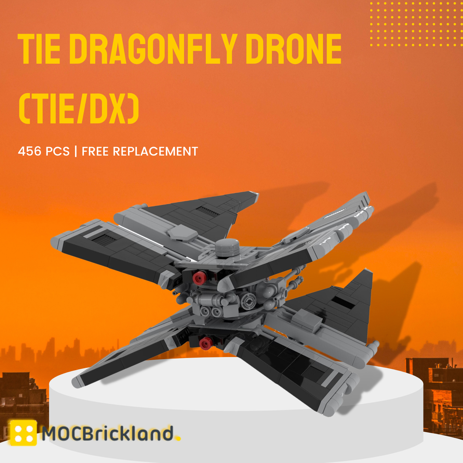Star Wars MOC-111378 TIE Dragonfly Drone (TIE/dx) MOCBRICKLAND