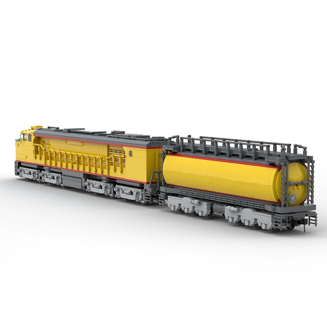 Technic MOC-118323 Pacific GTEL 8500 Veranda And Fuel Tender Train MOCBRICKLAND 