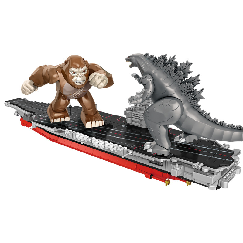 Creator PANLOSBRICK 687101 Godzilla vs. King Kong: Battle of the Carriers