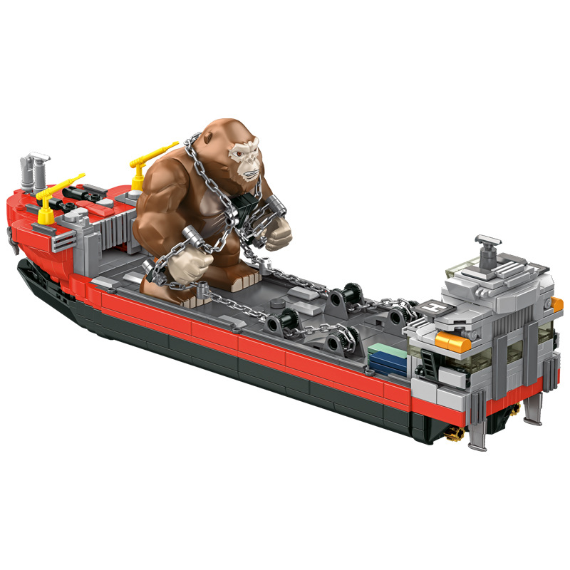 Creator PANLOSBRICK 687102 Godzilla vs. Kong: King Kong & Transport Ship