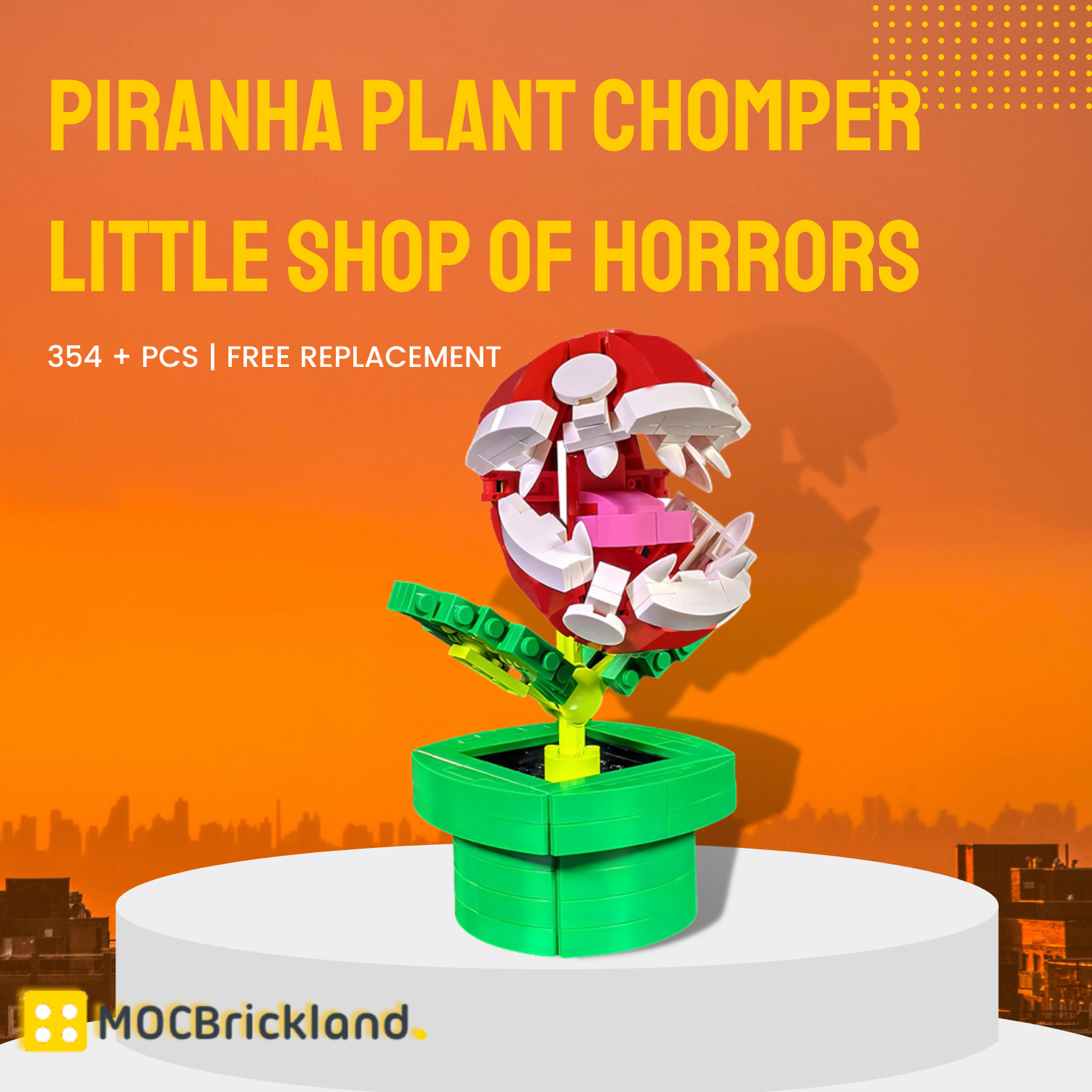 Piranha Plant Chomper Little Shop of Horrors MOC 89506