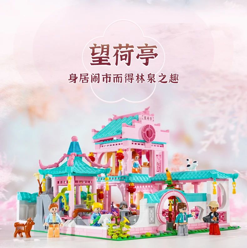 Creator Sluban M38-B11186 Colorful Girls: Wanghe Pavilion