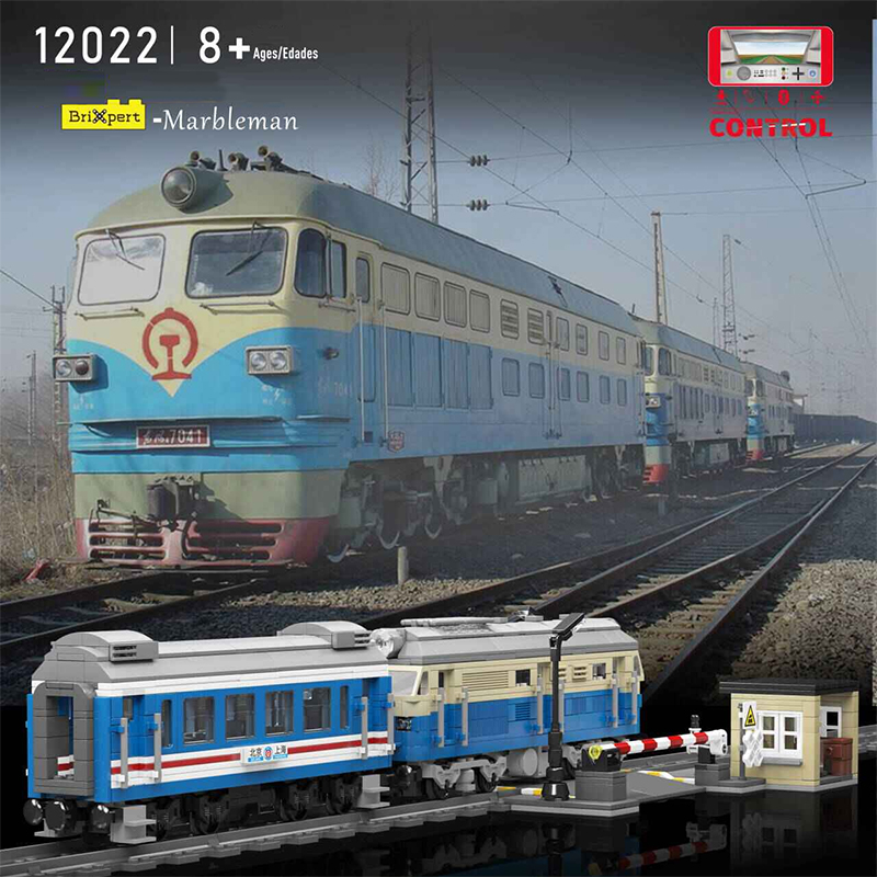 Mould King 12022 World Railway DF4B Diesel Locomotive Train 5