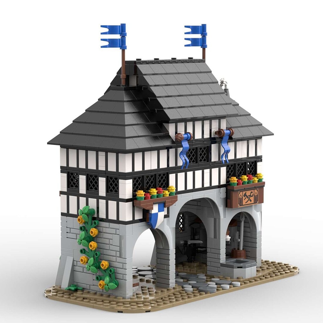 authorized moc 139581 fortress medieval main 2