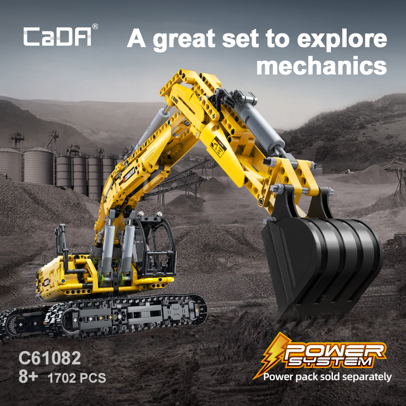 CaDA C61082 Fully Functional Excavator Vehicle 1