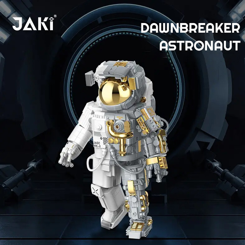 JAKI 9116 Creator Gold Version Space astronaut Building Blocks 5