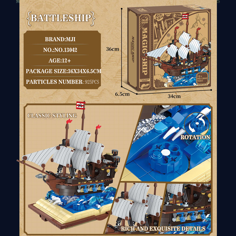 MJI 13042 Pirates BATTLE Ship Book 1