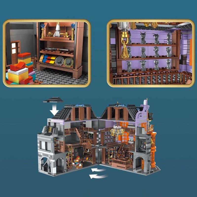 Mould King 16041 Movie Game Magic Joker Shop Building Blocks 3363pcs Bricks Toys Model Kit 1