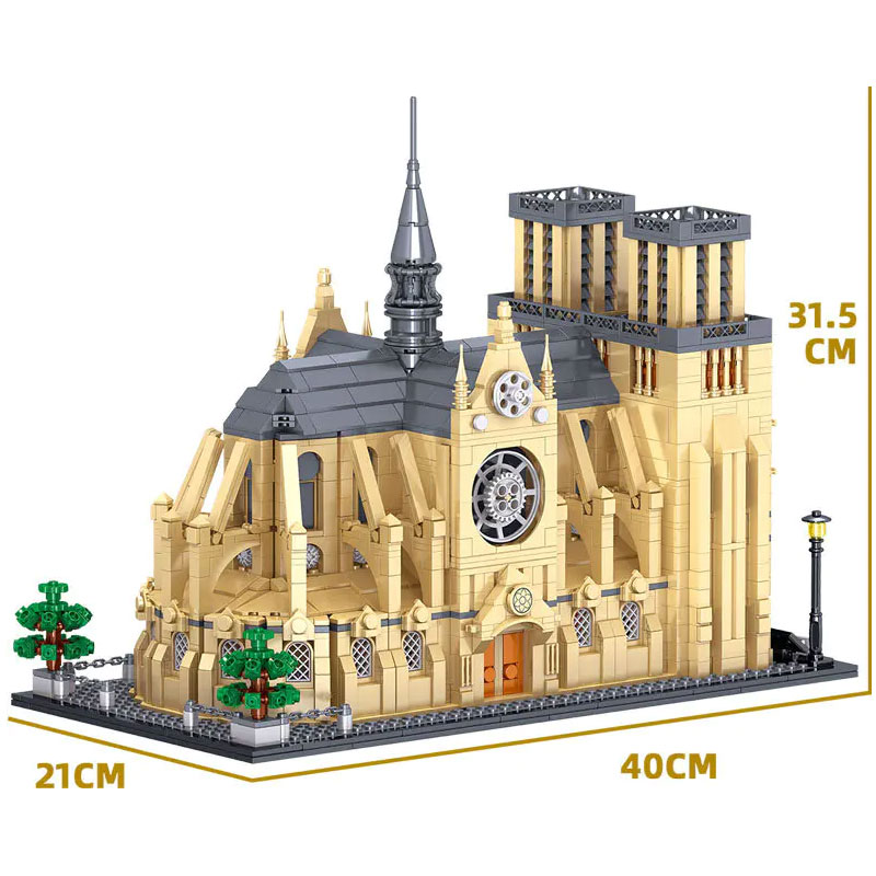ZHEGAO QL0964 Cathedrale Notre Dame de Paris 4