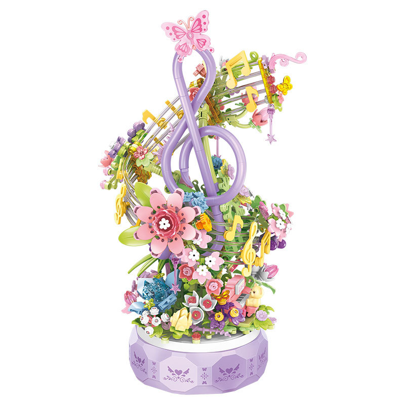 SEMBO 611096 Music Box Simulation Flower Model 2