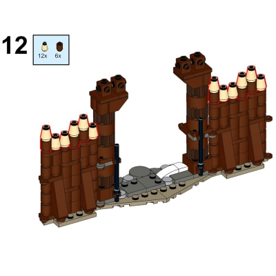 lightake the village gate moc 10 1