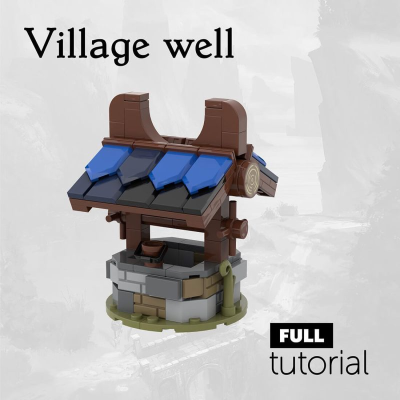 moc 78747 medieval village well1 1