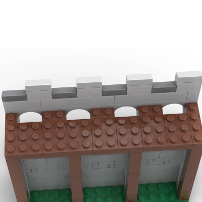 115pcs set medieval modular wall 1