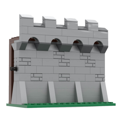 115pcs set medieval modular wall