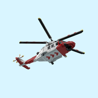 Technician MOC Factory 226775 Italy AW139 Versatile Twin-engine Helicopter Building 2 letbricks moc 226775 italy aw139 1